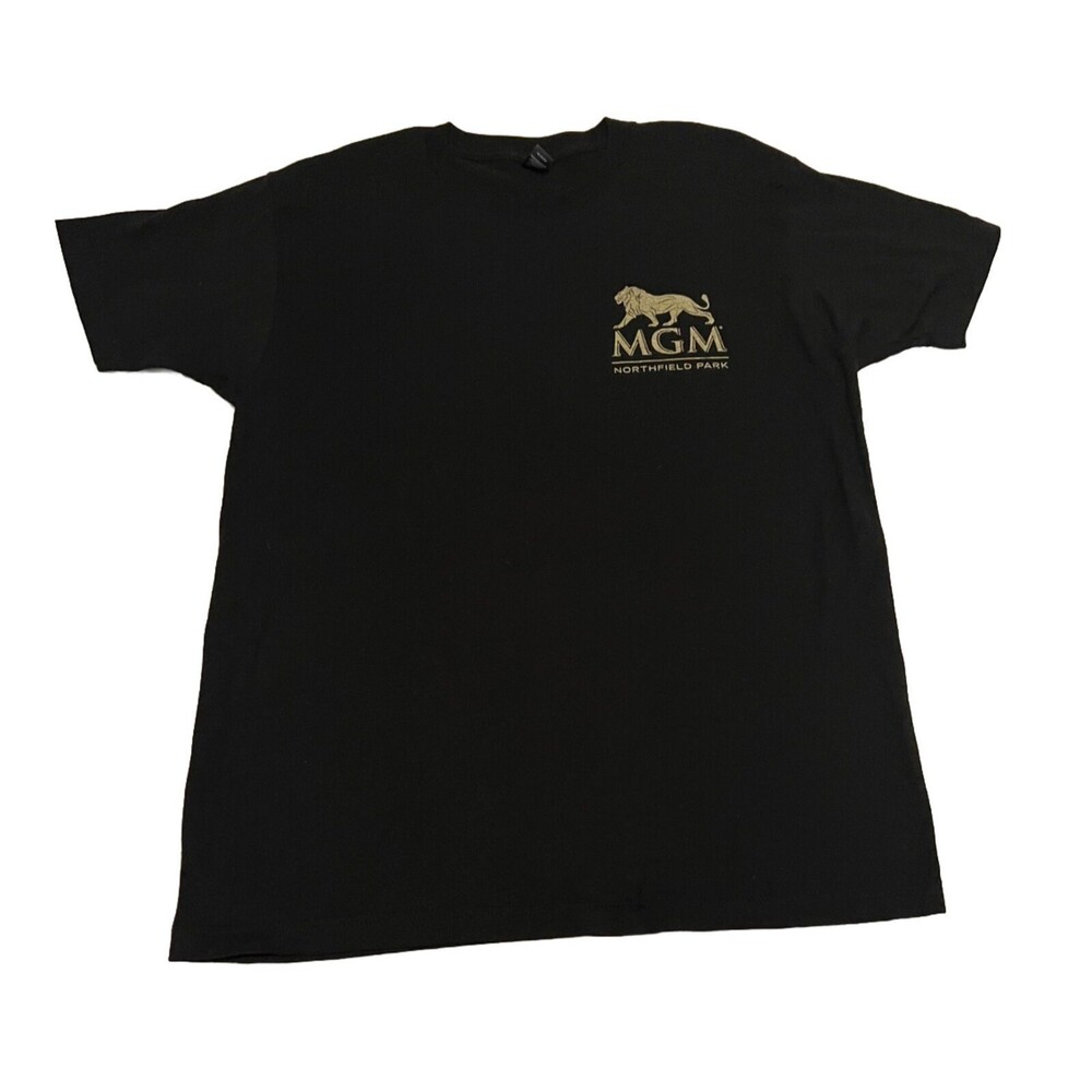 MGM NORTHFIELD PARK LAS VEGAS IS HERE T-SHIRT CASINO LARGE